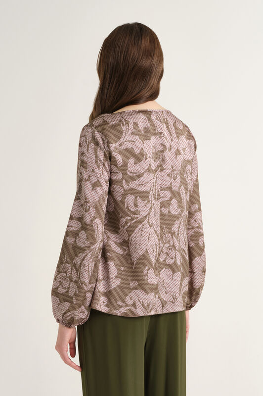 Maliparmi SWEET FOLIAGE SHIRT Pink JM560050688 Maliparmi SWEET FOLIAGE SHIRT Pink JM560050688