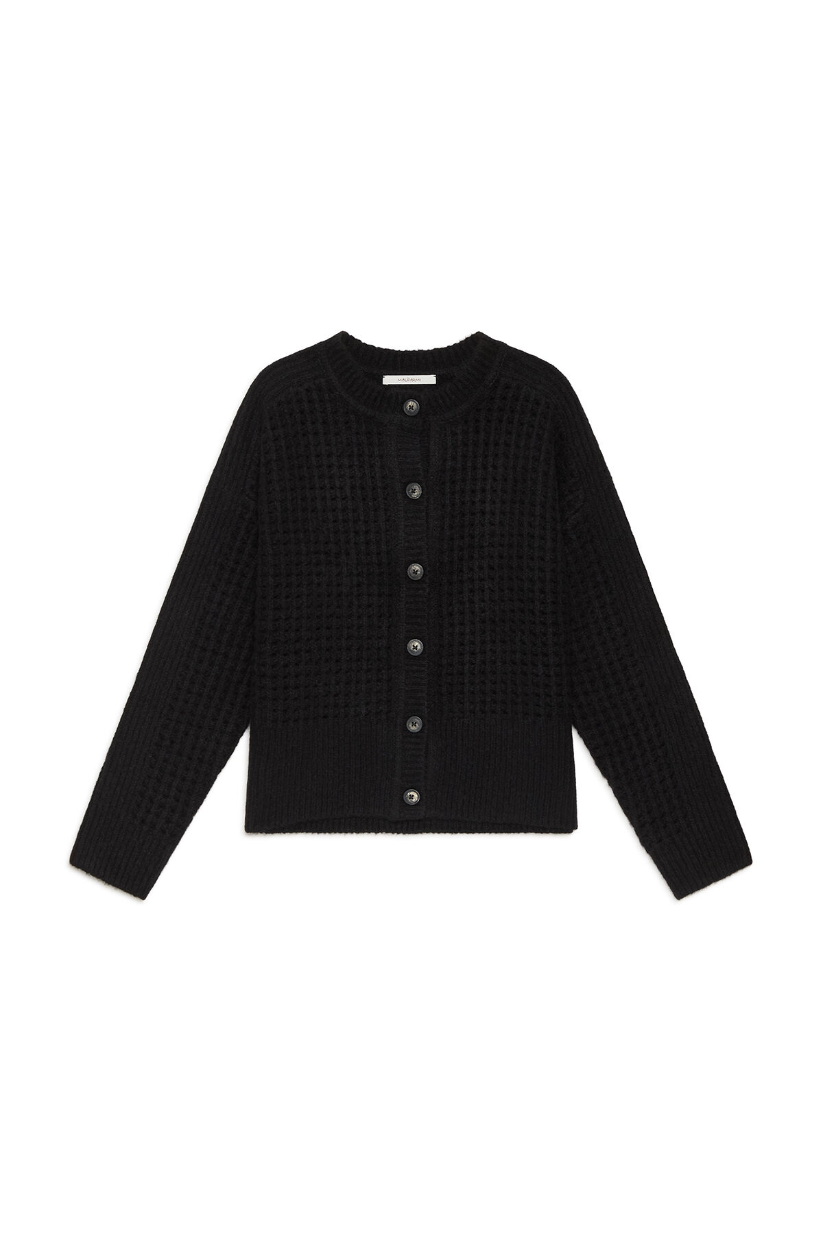 Maliparmi RECYCLE MERINO CARDIGAN Black JN369978203