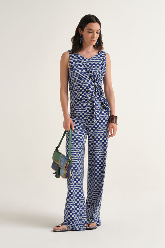 Malìparmi DIAMOND GLOW PANTALON Bleu JH753070674