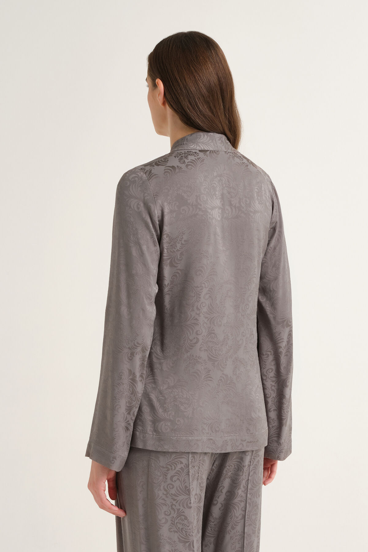 Maliparmi DAMASK JACQUARD SHIRT Grey JM559850684 Maliparmi DAMASK JACQUARD SHIRT Grey JM559850684