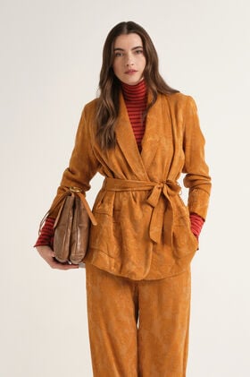 Maliparmi DAMASK JACQUARD BLAZER Amber JD648850684 Maliparmi DAMASK JACQUARD BLAZER Amber JD648850684