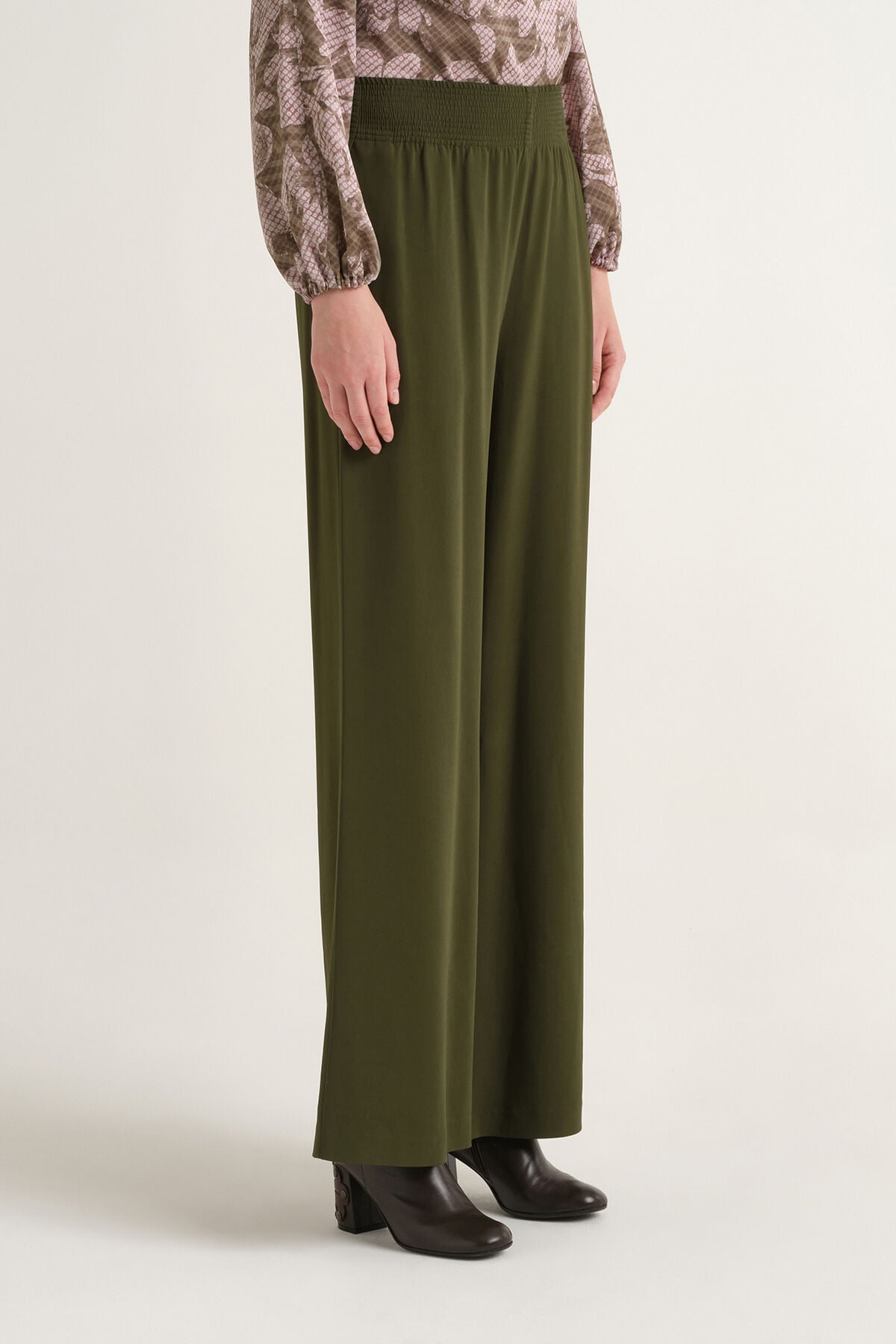 Maliparmi PURE CADY TROUSER Military Green JH809350692 Maliparmi PURE CADY TROUSER Military Green JH809350692