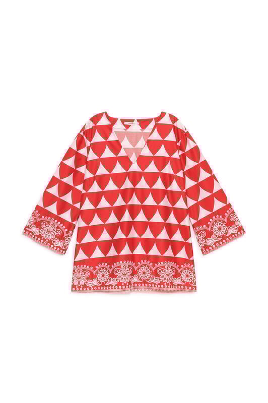 Malìparmi OPTICAL BRODERIE SHIRT Red JM558115216