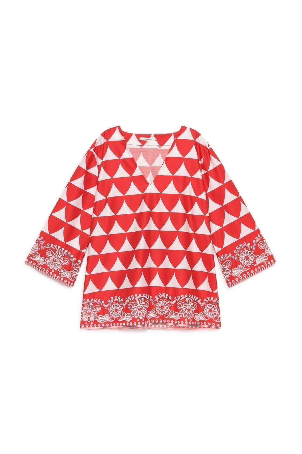 Malìparmi OPTICAL BRODERIE SHIRT Red JM558115216