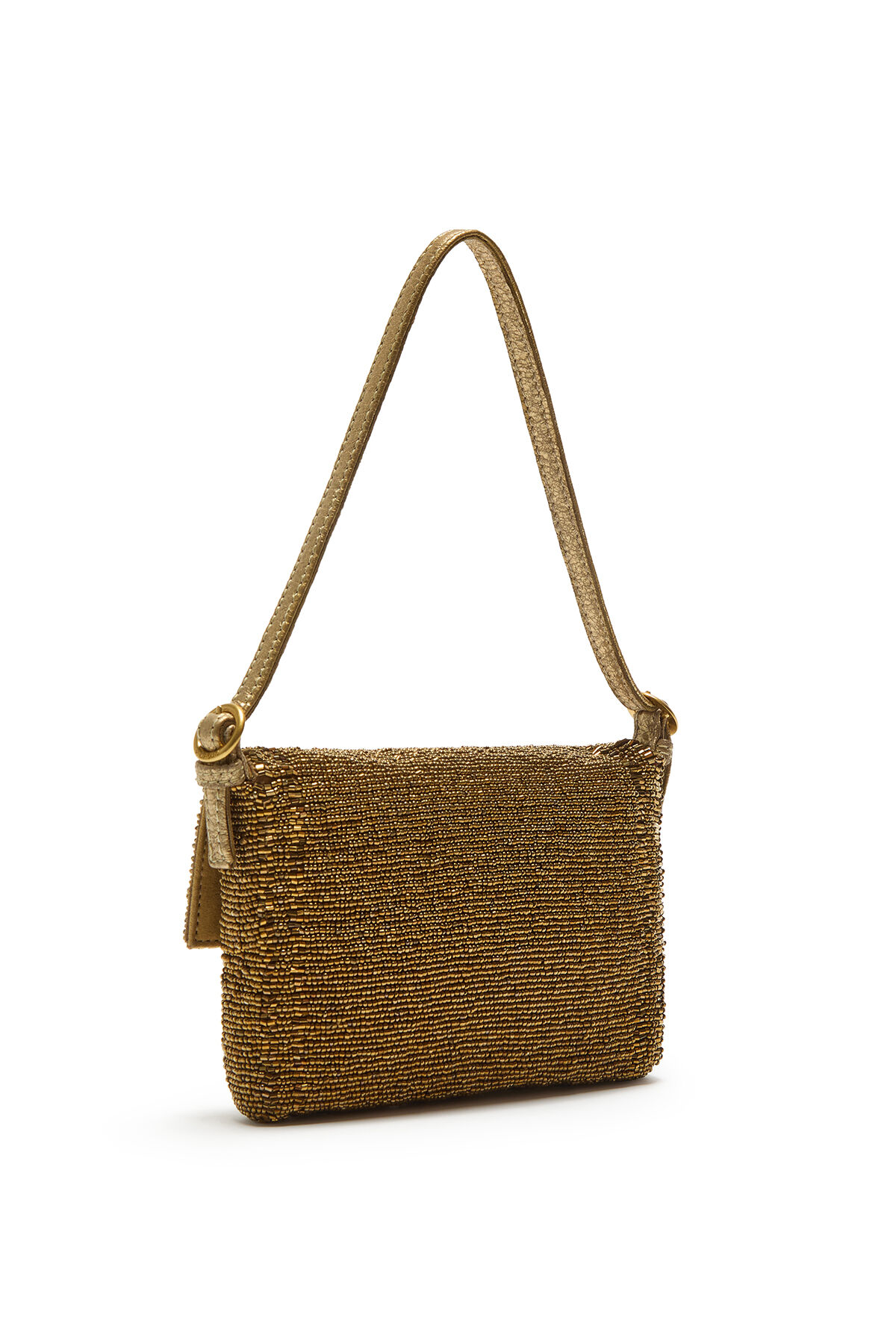 Maliparmi BORSA PICCOLA A SPALLA ICONIC BEADS Old Gold BF000591242 Maliparmi BORSA PICCOLA A SPALLA ICONIC BEADS Old Gold BF000591242