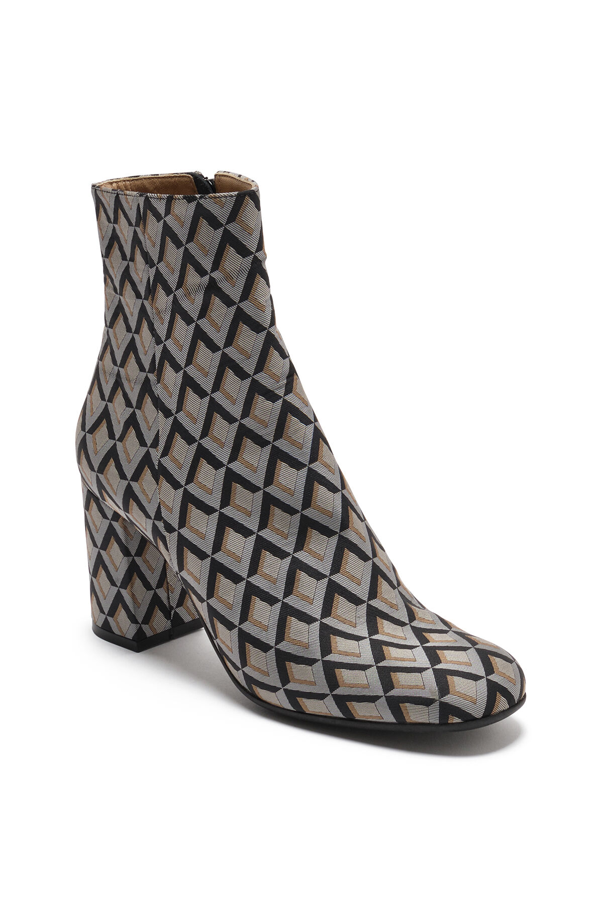 Maliparmi GEOMETRIC JACQUARD ANKLE BOOT Grey SY016550693 Maliparmi GEOMETRIC JACQUARD ANKLE BOOT Grey SY016550693