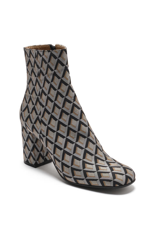 Maliparmi GEOMETRIC JACQUARD ANKLE BOOT Grey SY016550693 Maliparmi GEOMETRIC JACQUARD ANKLE BOOT Grey SY016550693