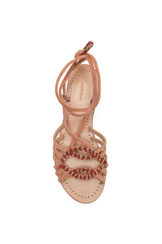 Malìparmi CORD & BEADS SANDAL Red SX097191274