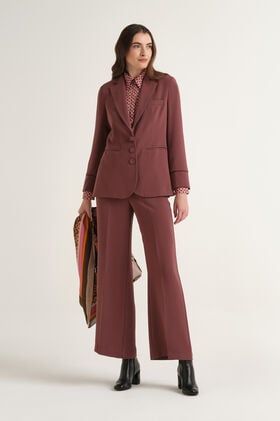 Maliparmi SABLÉ CREPE BLAZER Wine JD648950166 Maliparmi SABLÉ CREPE BLAZER Wine JD648950166
