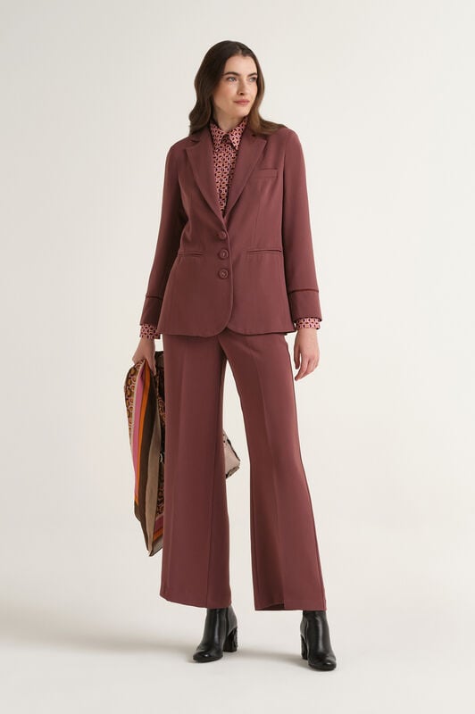 Maliparmi SABLÉ CREPE BLAZER Wine JD648950166 Maliparmi SABLÉ CREPE BLAZER Wine JD648950166