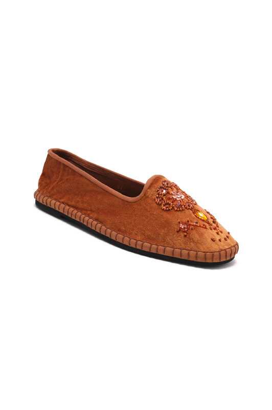 Malìparmi THE PRECIOUS VELVET BABOUCHE-BIJOUX Amber SB007861039
