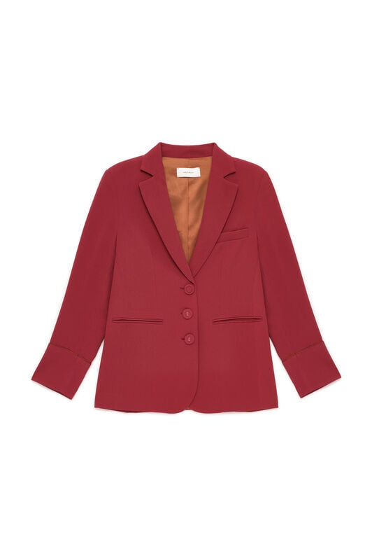 Maliparmi GIACCA SABLÉ CREPE Cremisi JD648950166 Maliparmi GIACCA SABLÉ CREPE Cremisi JD648950166