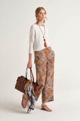 Malìparmi COLOURS OF THE WORLD SWEATER NaturalWhite JQ507878074