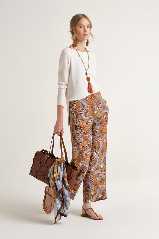 Malìparmi COLOURS OF THE WORLD SWEATER NaturalWhite JQ507878074