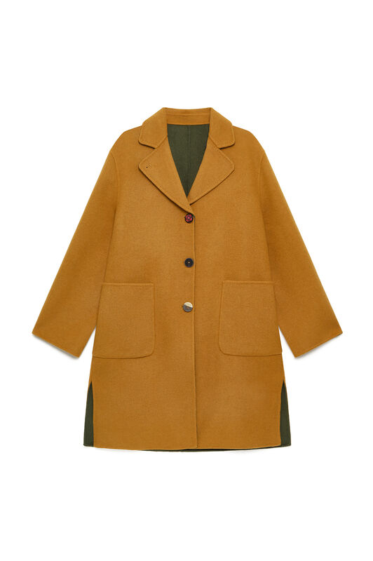 Maliparmi DOUBLE WOOL ABRIGO Amarillo JB540220276 Maliparmi DOUBLE WOOL ABRIGO Amarillo JB540220276