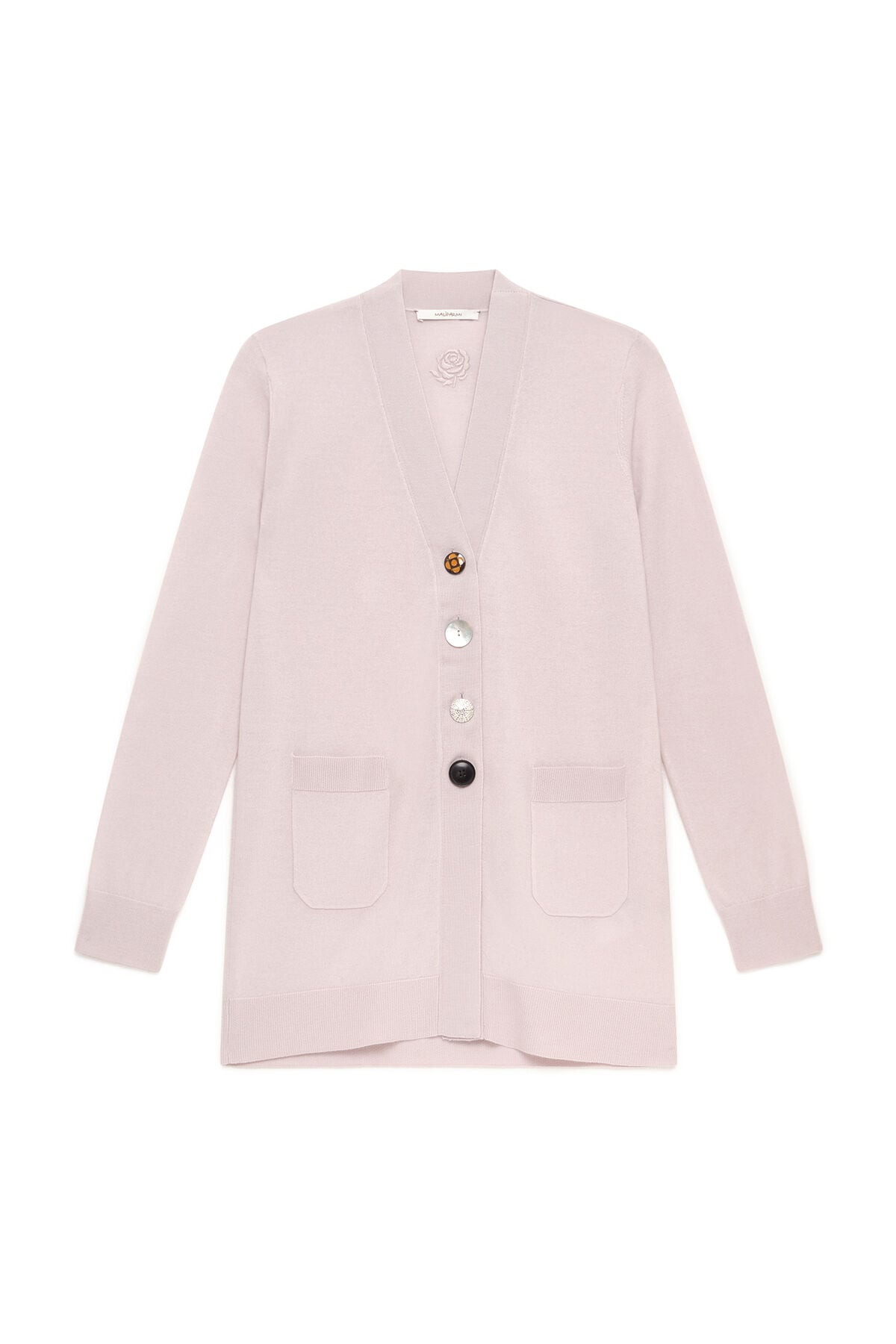 Maliparmi COLOURS OF THE WORLD CARDIGAN Pink Beige JN215474230 Maliparmi COLOURS OF THE WORLD CARDIGAN Pink Beige JN215474230