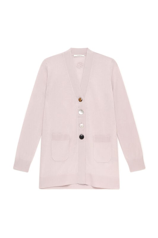 Maliparmi COLOURS OF THE WORLD CARDIGAN Pink Beige JN215474230 Maliparmi COLOURS OF THE WORLD CARDIGAN Pink Beige JN215474230