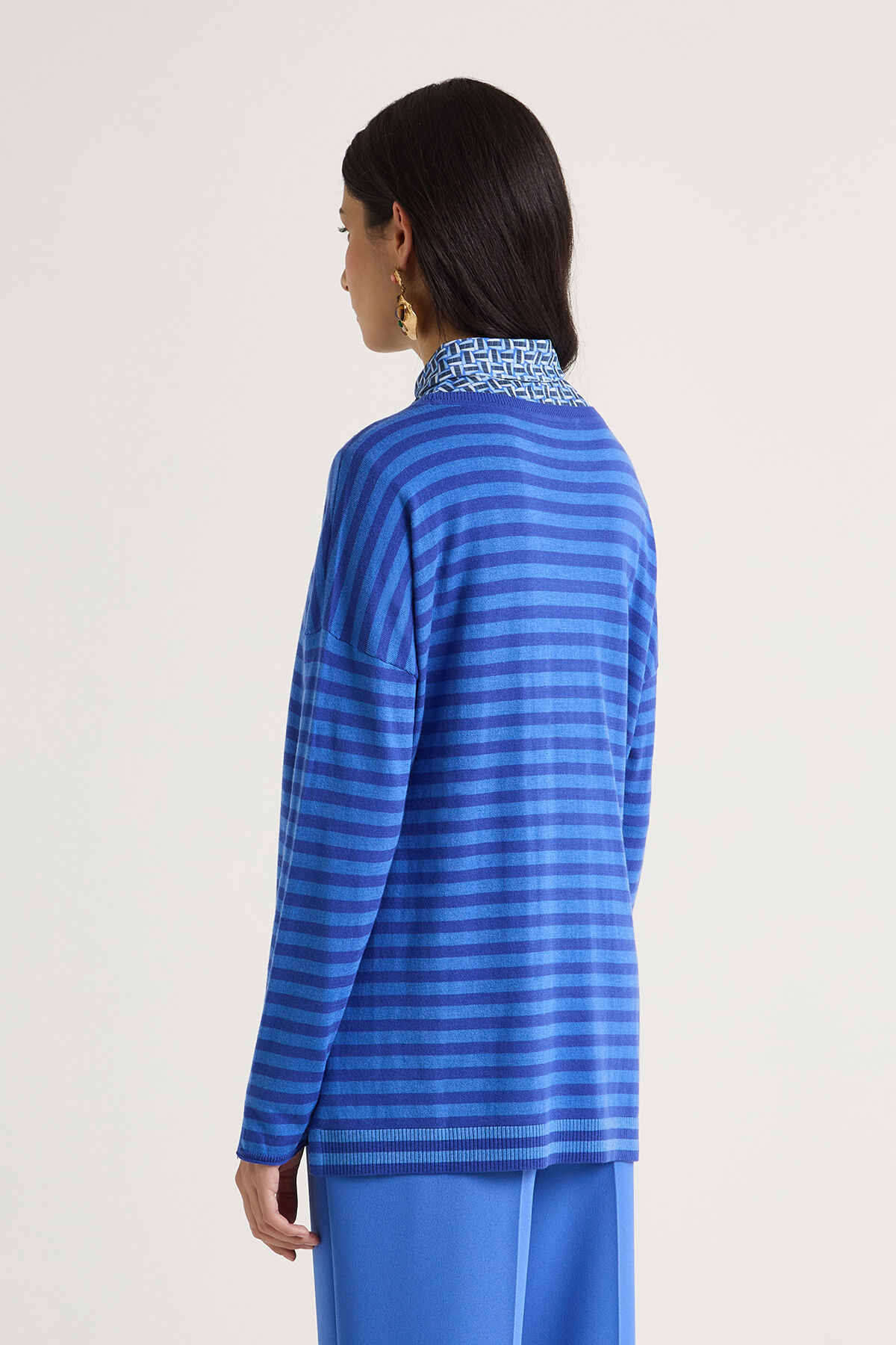 Maliparmi SOFT TOUCH KNITWEAR Blue JQ504470538