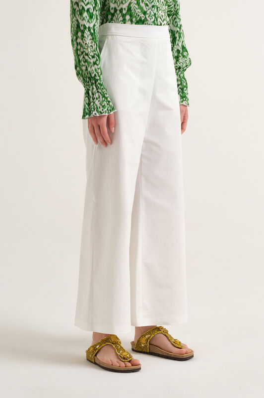Malìparmi STRETCH COTTON PANTALON Blanc Naturel JH805310212