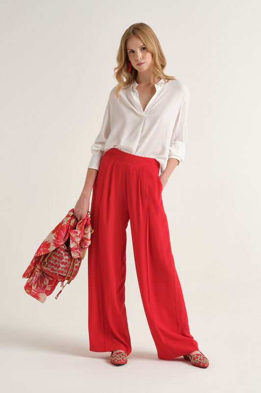 Malìparmi FLUID CREPE SHIRT NaturalWhite JM103350672