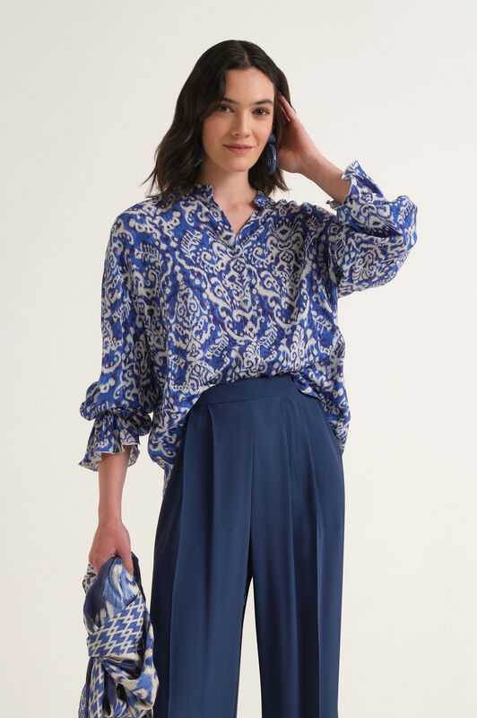 Malìparmi DREAMSCAPE IKAT SHIRT Blue JM558550671