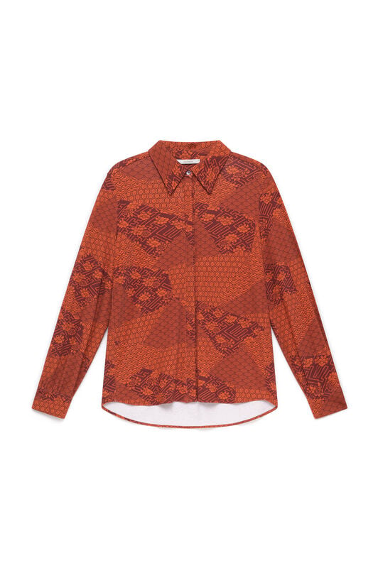 Maliparmi MOSAIC KIMONO SHIRT Red JM556470679 Maliparmi MOSAIC KIMONO SHIRT Red JM556470679