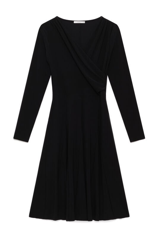 Maliparmi TECNO JERSEY KLEID Schwarz JF680070226 Maliparmi TECNO JERSEY KLEID Schwarz JF680070226