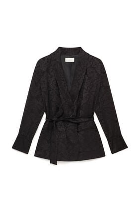 Maliparmi DAMASK JACQUARD BLAZER Black JD648850684 Maliparmi DAMASK JACQUARD BLAZER Black JD648850684