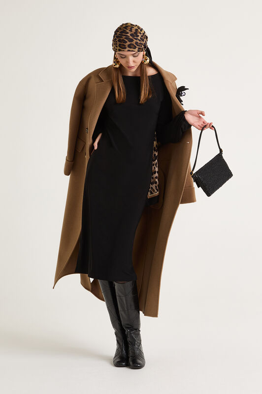 Maliparmi TECNO JERSEY DRESS Black JF668370226