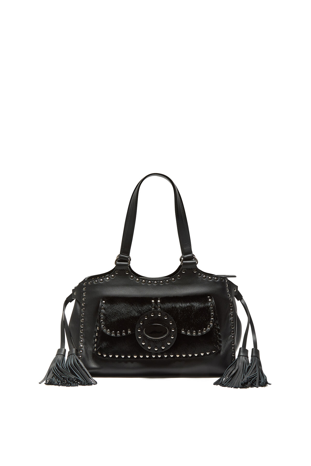 Maliparmi LEATHER REBEL SHOPPING BAG Black BH030203041 Maliparmi LEATHER REBEL SHOPPING BAG Black BH030203041