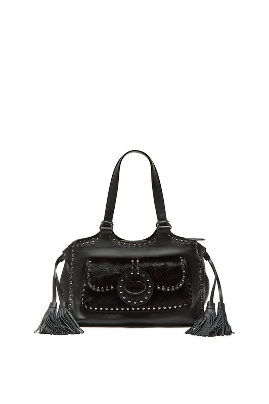 Maliparmi LEATHER REBEL SHOPPING BAG Black BH030203041 Maliparmi LEATHER REBEL SHOPPING BAG Black BH030203041