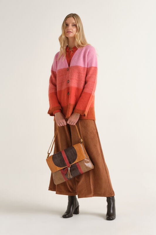 Maliparmi CARDIGAN WOOL WINTER SUNSET Marrone JN371378217 Maliparmi CARDIGAN WOOL WINTER SUNSET Marrone JN371378217