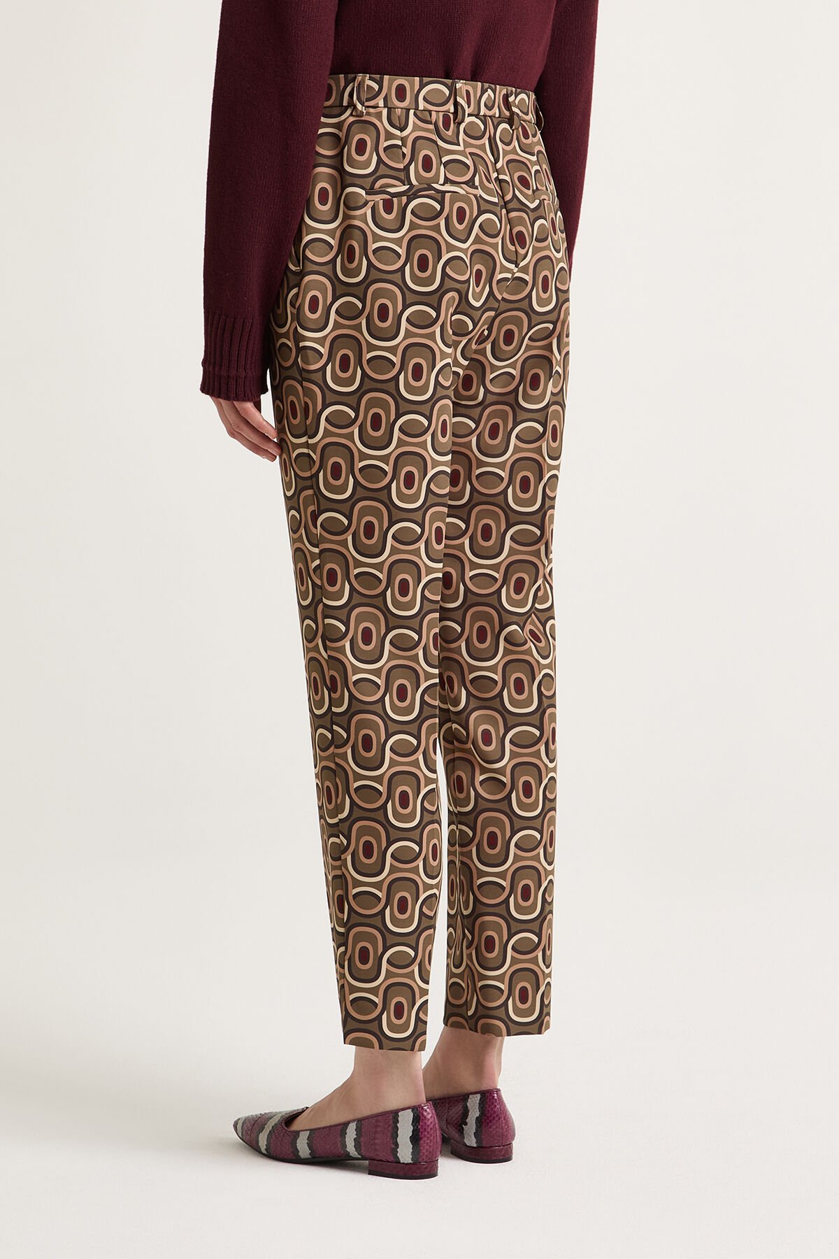 Maliparmi ROLLING CHAIN TROUSERS Green JH801560169