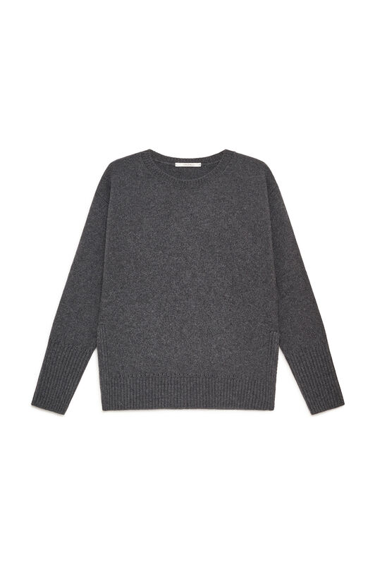 Maliparmi CASHMERE MERINOS KNIT Dark Grey JQ511474315 Maliparmi CASHMERE MERINOS KNIT Dark Grey JQ511474315