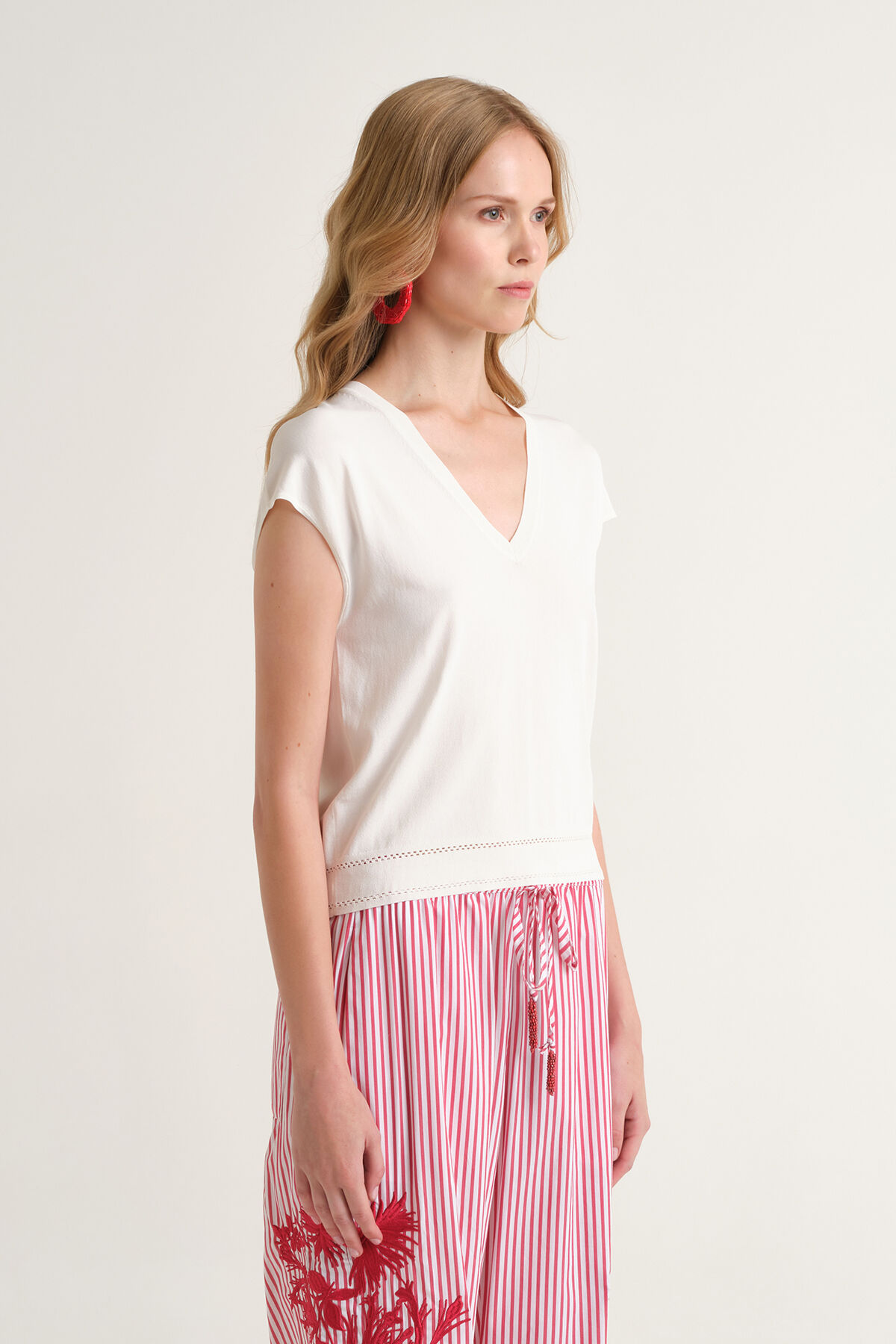 Malìparmi VISCOSE FRESH SWEATER NaturalWhite JQ511877099