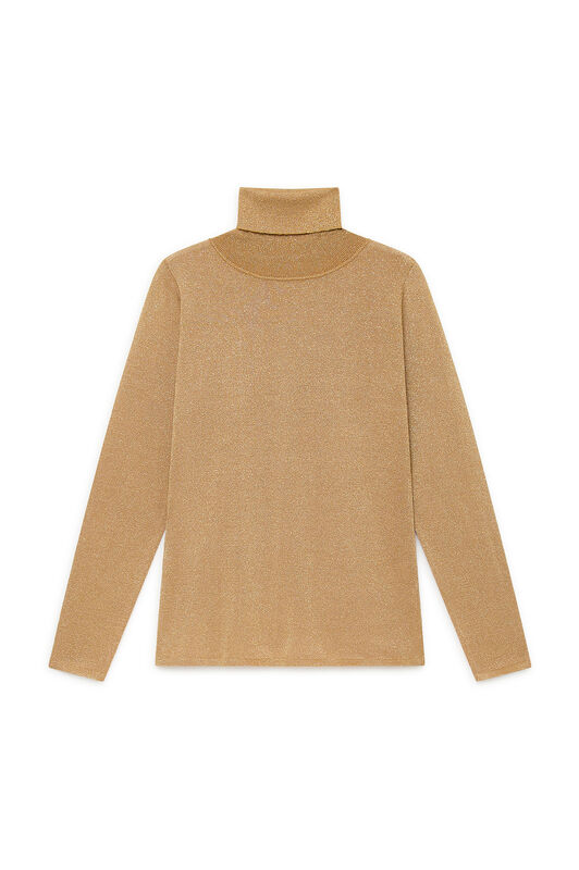 Maliparmi SHINY FLUID LUREX KNITWEAR Mustard JQ511378133