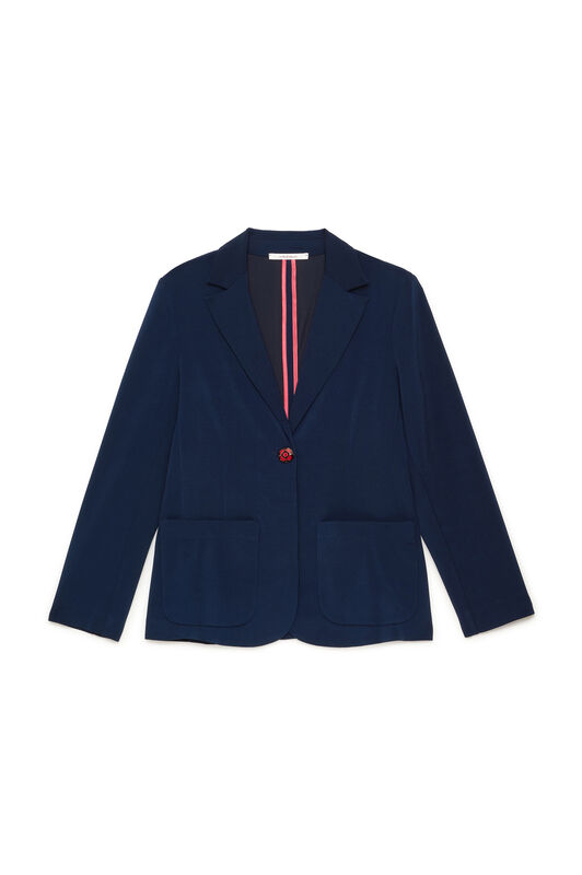 Maliparmi TECNO JERSEY BLAZER Navy Blue JD645570226 Maliparmi TECNO JERSEY BLAZER Navy Blue JD645570226
