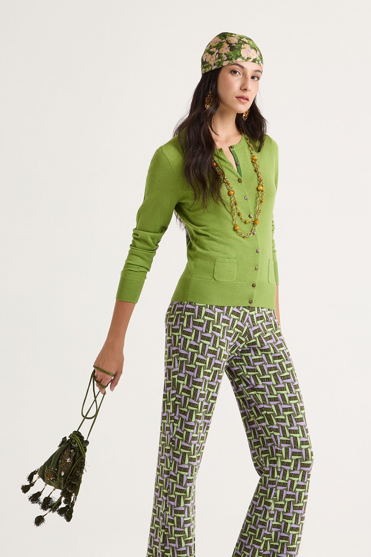 Maliparmi COLOURS OF THE WORLD CARDIGAN Green JN228374230