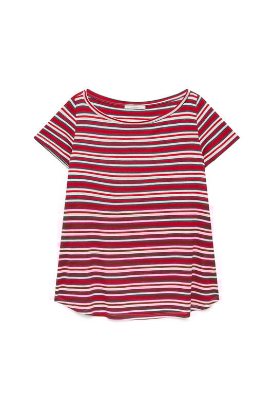 Malìparmi SUMMER STRIPES T-SHIRT Light Blue JK028170676