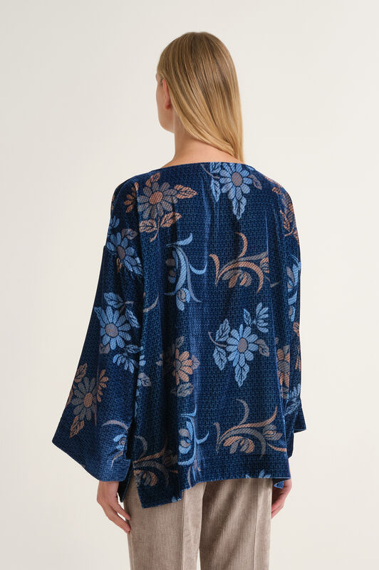 Maliparmi COLLECTION PRINT SHIRT Blue JM559461058 Maliparmi COLLECTION PRINT SHIRT Blue JM559461058