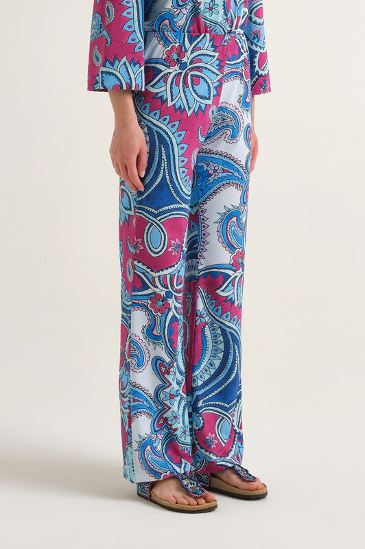 Malìparmi HIPPIE LOTUS TROUSERS Light Blue JH400970671