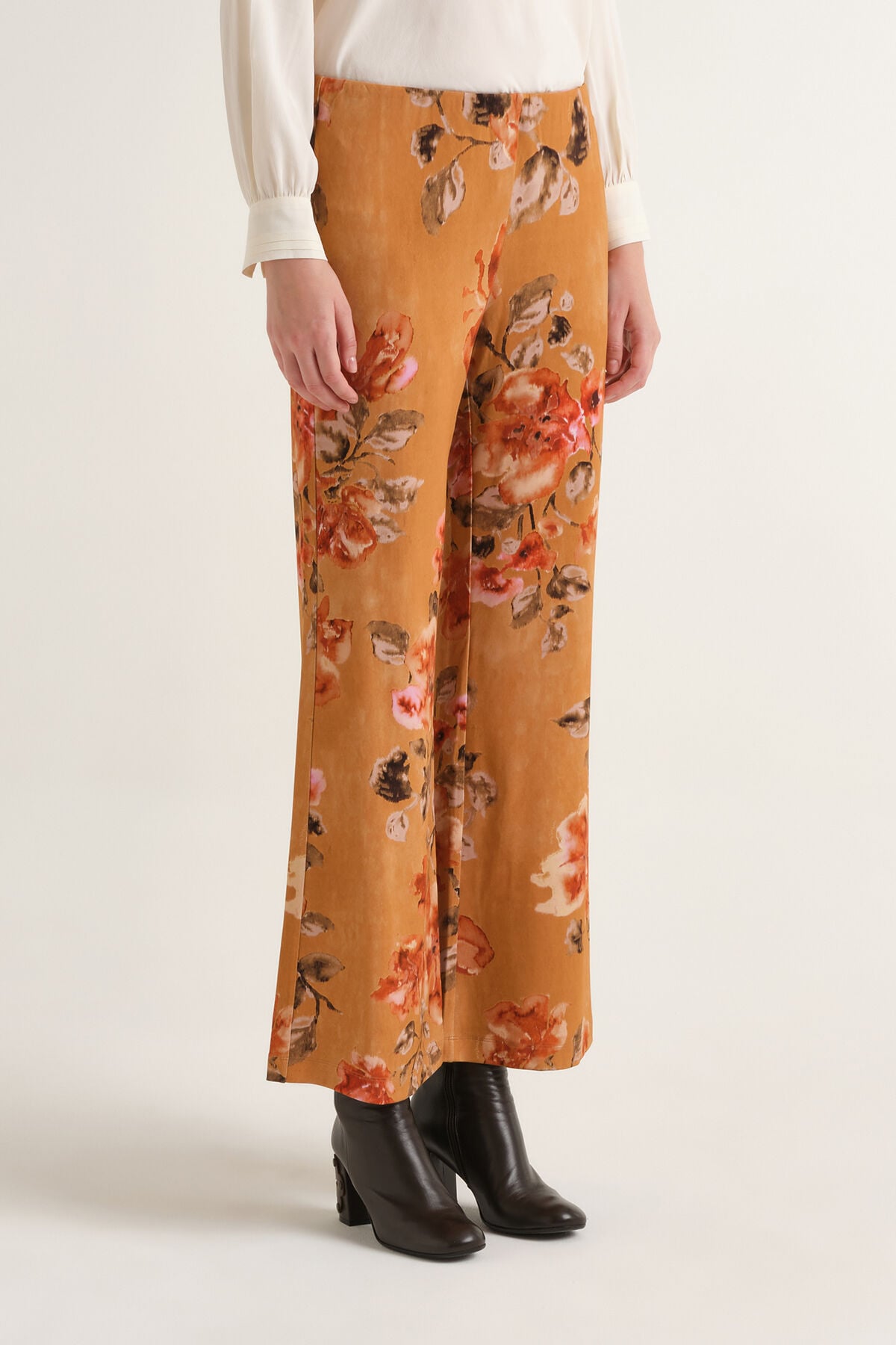 Maliparmi FROSTED BLOSSOM TROUSER Leather JH400970680 Maliparmi FROSTED BLOSSOM TROUSER Leather JH400970680