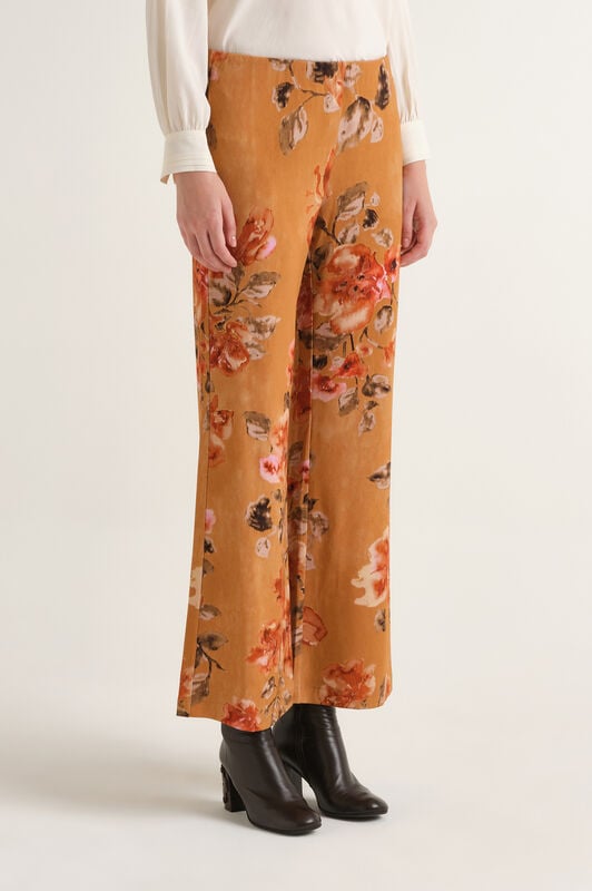 Maliparmi FROSTED BLOSSOM TROUSER Leather JH400970680 Maliparmi FROSTED BLOSSOM TROUSER Leather JH400970680
