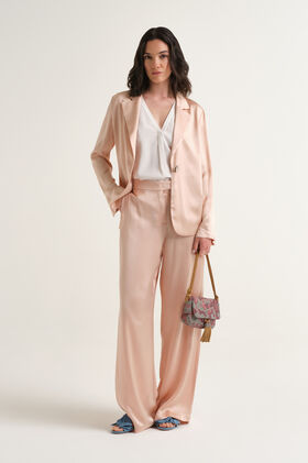 Malìparmi SHINY CADY TROUSERS Light Pink JH807550631