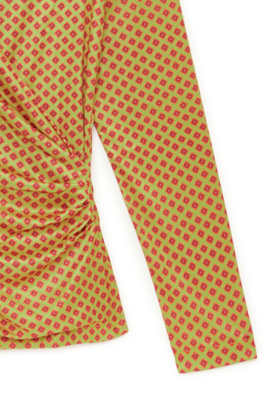 Maliparmi MICRO PRINT JERSEY T-SHIRT Acid Green JK029770654 Maliparmi MICRO PRINT JERSEY T-SHIRT Acid Green JK029770654
