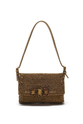 Malìparmi ICONIC BEADS KLEINE SCHULTERTASCHE Altgold BF000591242