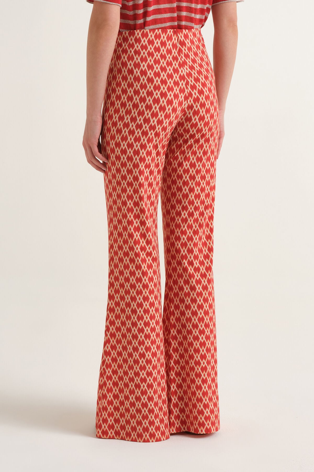 Malìparmi DIAMOND GLOW TROUSERS Red JH719570674