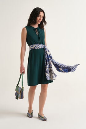 Malìparmi SOFT JERSEY DRESS Forest Green JF671770210