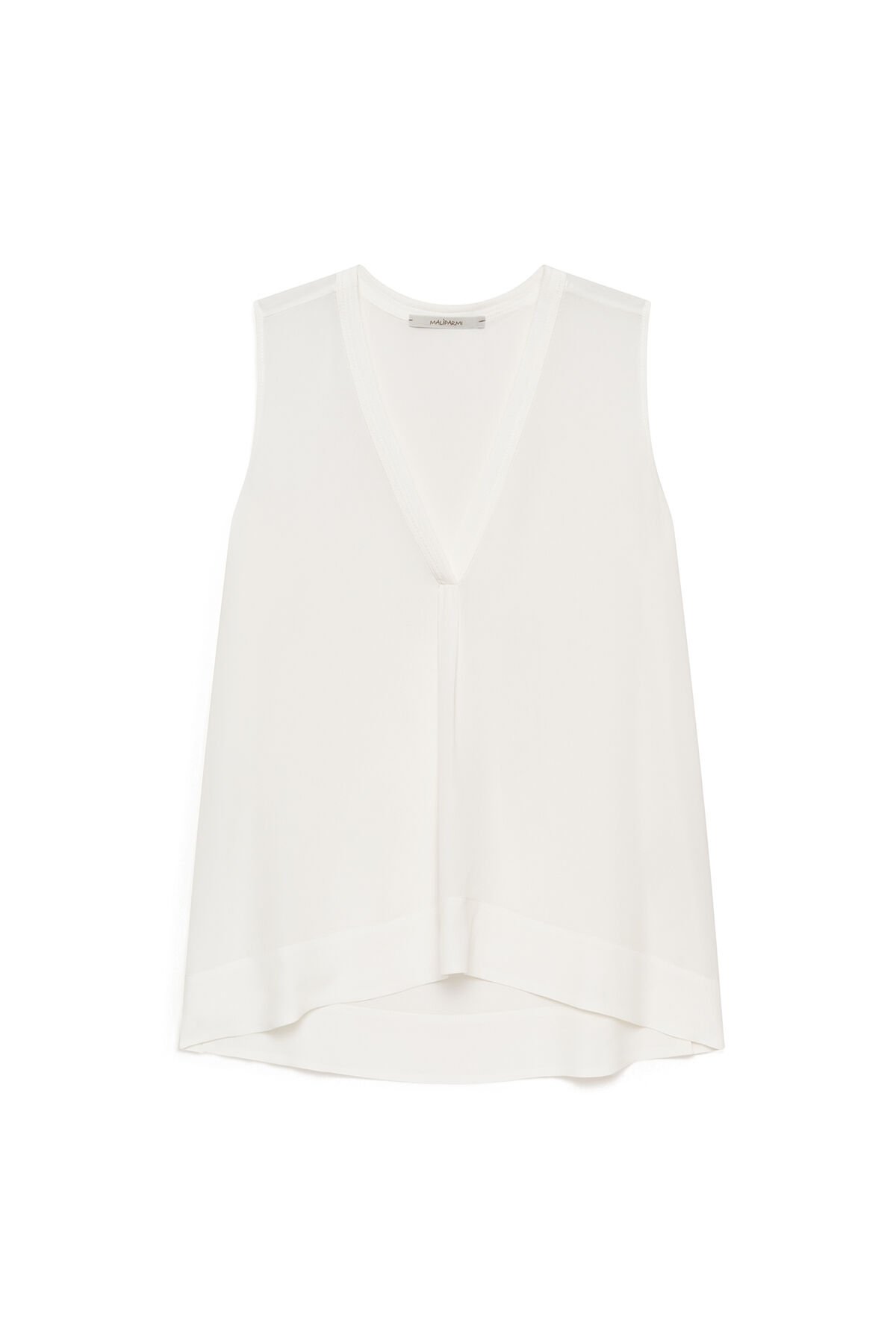 Malìparmi FLUID CREPE TOP NaturalWhite JP554050672 Malìparmi FLUID CREPE TOP NaturalWhite JP554050672