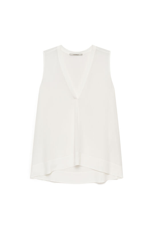 Malìparmi FLUID CREPE TOP NaturalWhite JP554050672 Malìparmi FLUID CREPE TOP NaturalWhite JP554050672